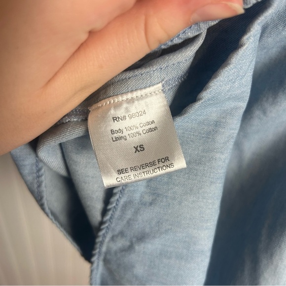 Anthropologie Love The Label Puff Sleeve Open Back Minidress Size XS H34 - Picture 12 of 16